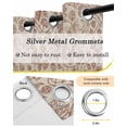 thumbnail image 6 of Brown Flowers Blackout Curtains 84 Inches Long for Bedroom, Vintage Farmhouse Floral Leaves Vines Thermal Insulated Room Darkening Black Out Window Curtain Panels Grommet Drapes for Living Room, 6 of 8