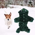 thumbnail image 5 of Ropa para cachorros, ropa de invierno para perros, ropa cálida de forro polar coral para perros, forro polar, invierno, lindo, dinosaurio, perro, sudadera con capucha para cachorros, chaqueta (XS), 5 of 5