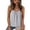 *Gray, variant on Women's Summer Spaghetti Strap Scoop Neck Cami Top, Casual Loose Fit Ruched Bust Sleeveless Blouse Navy,Women's Plus M
