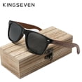 thumbnail image 3 of Handmade Wooden Sunglasses by KINGSEVEN - UV400 Protection, Polarized Lenses, Retro Design - Perfect for Men & Women!, 3 of 5
