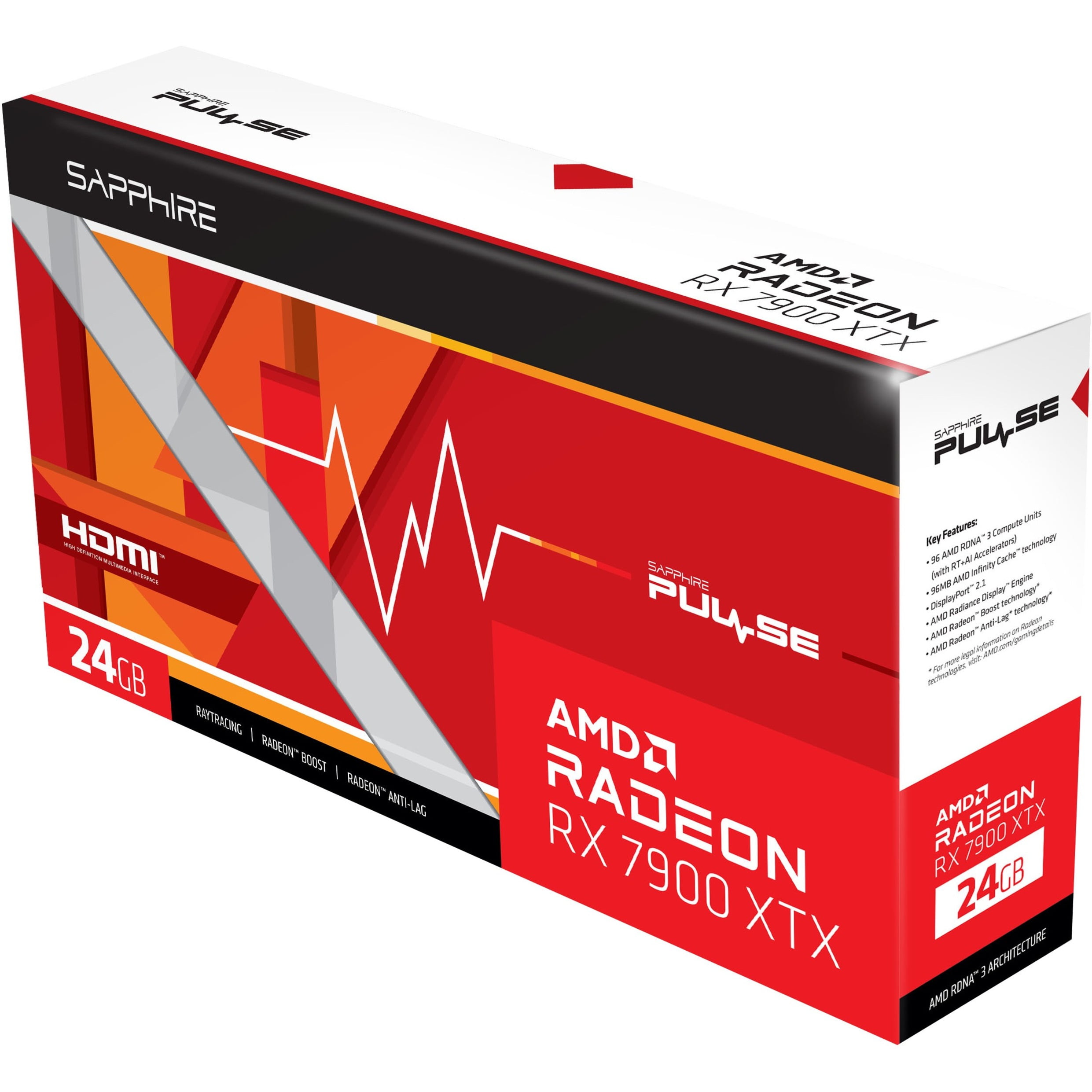 Sapphire Pulse Radeon RX 7900 XTX - Graphics card - Radeon RX 7900