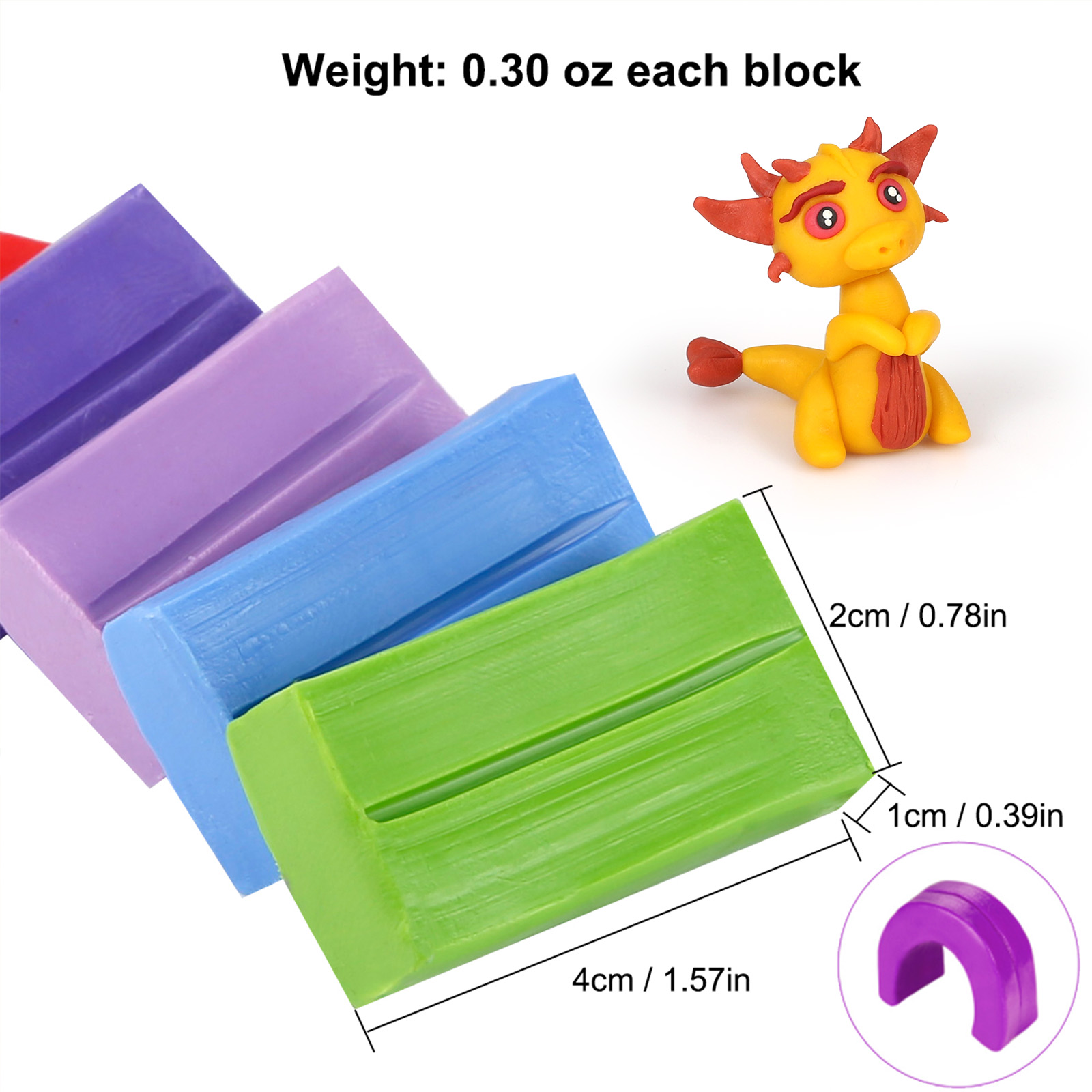 CiaraQ 24-Color Polymer Clay Kit with Sculpting Tools photo 4