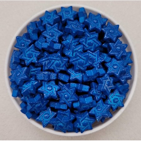 2pcs Star Of Thick Candy Quins Cupcake Confetti Hanukah Chanukah Sprinkles 4oz