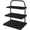 black, variant on Cupcake Stand, 3 Tier Large Cupcake Stand Rustic Stepped Cupcake Display Stand Square Wood Dessert Table Display Set Cupcake Tower Tiered Tray Stand for Wedding Birthday Graduation