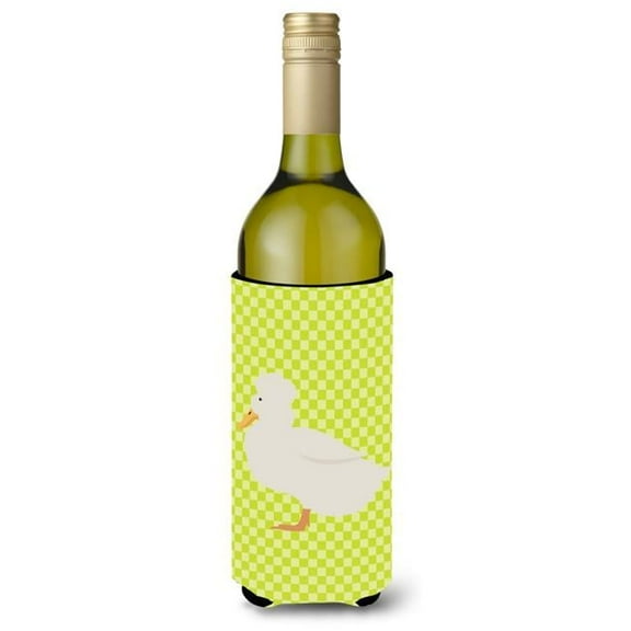 Crested Duck Green Wine Bottle Beverge Insulator Hugger