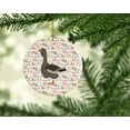thumbnail image 2 of Toulouse Goose Christmas Ceramic Ornament 2.8 in x 2.8 in, 2 of 3