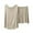 Beige, variant on Admvng Two Piece Sets For Women Casual Sleeveless Pullover Tops and Wide Leg Shorts Lounge Sets M-2XL
