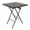 Black, variant on Elama Plastic Rattan Indoor/Outdoor Folding Square Dinner Table/Patio Table in Black