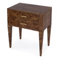 thumbnail image 1 of Butler Specialty Company Kai 2 Drawer Burl Wood End Table - Light Brown, 1 of 9