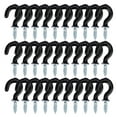 thumbnail image 7 of Unique Bargains 30pcs Cup Hooks 1/2 Inch Vinyl Coated Screw-in Ceiling Wall Thread Hooks Perfect for Indoor Outdoor Hanger Black, 7 of 7