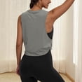 thumbnail image 4 of Diufon Workout Tank Tops for Women Sleeveless Crewneck Athletic Yoga Cropped Tops Casual Loose Running Gym Shirts, 4 of 10