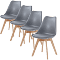 thumbnail image 3 of Set de 4 Sillas FRATELLO MUEBLES Esquivel Acolchonadas Tipo Eames Gris Oxford, 3 of 8