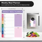 Rechargeable Magnetic Digital Kitchen Timer - Large LED Display, 3 Adjustable Volume for Cooking,Workout, Productivity,with Meal Planner