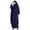 Navy, variant on Hijab Khimar for Women, Solid Color Hooded Robe with Batwing Sleeves and Skirt for Modest Wear, Ramadan and Daily Prayer
