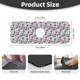 thumbnail image 2 of Fuzoiu Panda And Rose Print Kitchen Faucet Suction Pad, Sink Splash Guard Faucet Mat, Faucet Handle Drip Catcher Tray Drying Mat For Bathroom Kitchen Bathroom Countertop, 2 of 7