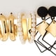 thumbnail image 3 of de geométricos para mujer, 5 pares dorados, aptos para viajes, , accesorios , Navidad , jinwen Pendientes Mujer, 3 of 3