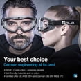 thumbnail image 5 of Sólido. Anteojos de seguridad - Lentes de protección - Anteojos de seguridad para usar sobre anteojos recetados - Lentes transparentes JAMW Sencillez, 5 of 5