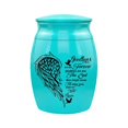 thumbnail image 1 of Mini Urne Commémorative en Alliage d'Aluminium Couvercle Fileté Urnes de Crémation pour Animaux de Compagnie Cendres Humaines Souvenir Boîte de Rangement Urne Funéraire Bleu-05 30x40mm, 1 of 5