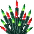 thumbnail image 1 of Guirnalda de luces navideñas TW SHINE de 6,1 m, 100% roja y verde incandescente, 1 of 7