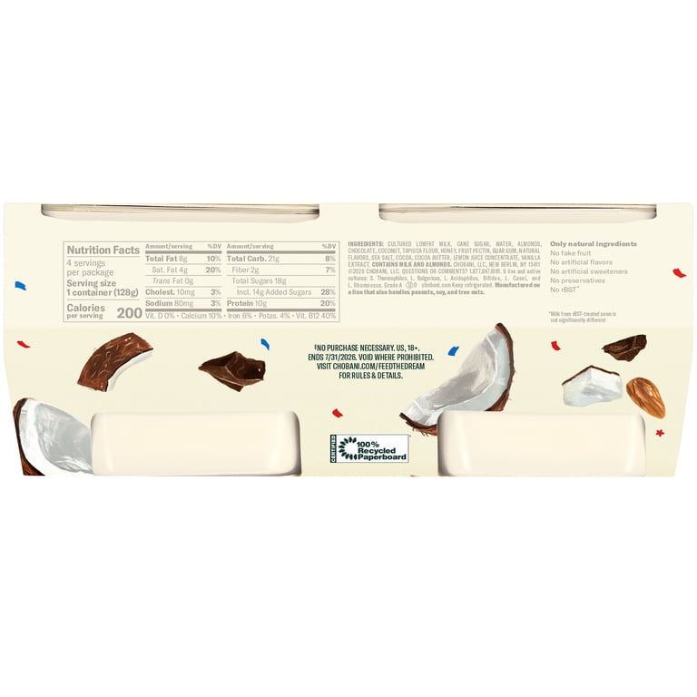 Chobani Flip Almond Coco 4pk - Walmart.com