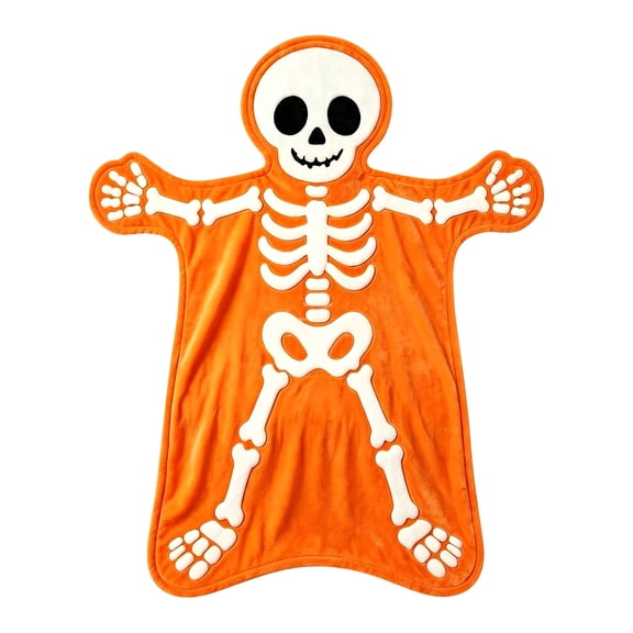 60x80in Halloween Throw Blanket Soft Plush Cozy Warm Lightweight Decor for Couch Sofa Bed Home Accent Spooky Season Festival Nap Blanket