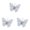 Light Ashy*3, variant on 15-Pack Silver Butterfly Christmas Ornaments, Glitter PVC Hanging Decor with Rhinestones for Tree Wreath and Holiday Craft, 15PCS (Silver)