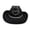 A01 Black, variant on Xmyrz Womens Party Fancy Cowboy Hat Wide Brim Glitter Design Western Style for Dance Four Seasons Blue