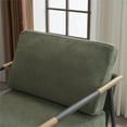 thumbnail image 6 of KYLE & KAY Modern Accent Chair, Upholstered Lounge Armchair with Removable Seat and Back Cushion, Comfy Reading Chair for Bedroom, Living Room,Green, 6 of 7