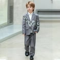 thumbnail image 2 of Vividxx Boys Suit Blazers With Printed Pattern Children Casual Suit For Boys Fashion Show Flower Girl For 3-16 Years Old Coats Toddler O-Neck Boho Outwear, 2 of 9