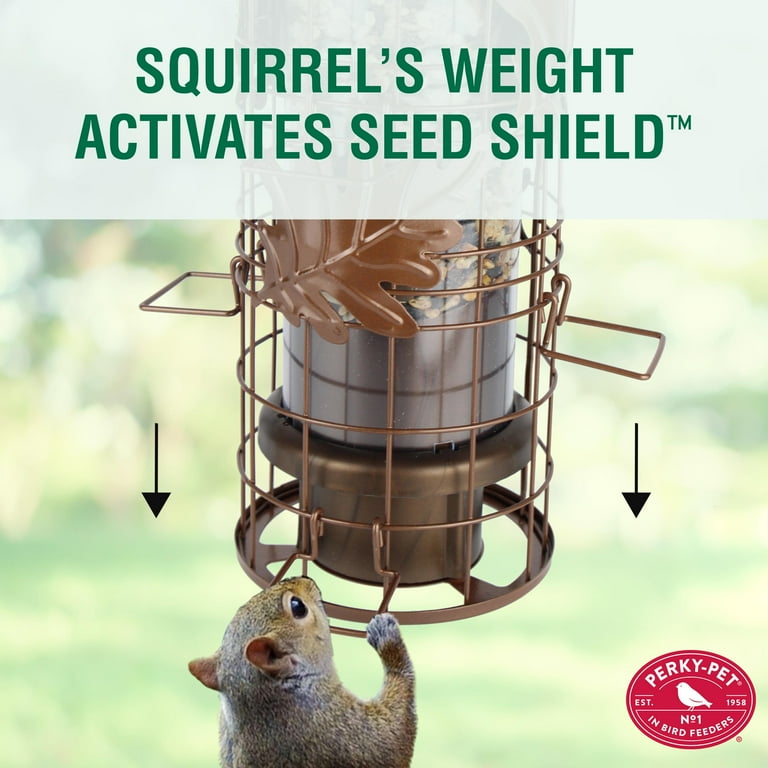 Perky-Pet Squirrel-Be-Gone Max Bird Feeder – 1.75 lb Capacity Perky-Pet Squirrel-Be-Gone Max Bird Feeder – 1.75 lb Capacity