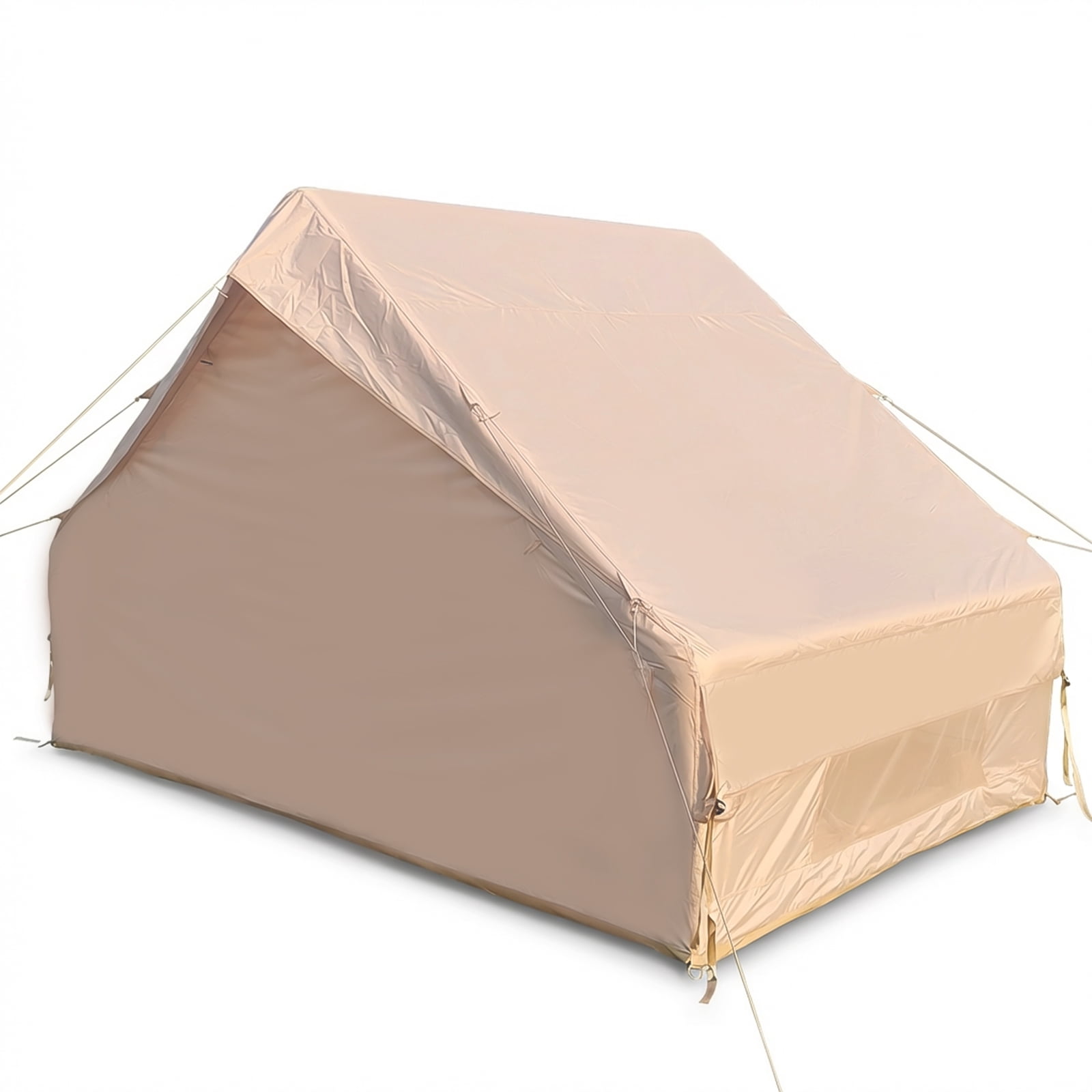 Inflatable Camping Tent with Pump, Waterproof 3-4 Person Glamping Air Tent, 210D Oxford Fabric, Instant Setup & Windproof for Outdoor Family Adventure