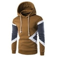 thumbnail image 2 of Utoimkio Men's Pullover Hoodies Long Sleeve Drawstring Casual Print Hooded Sweatshirts Lightweight Loose Fit Crewneck Pullover Sweatshirts, 2 of 3