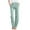 Mint Green, variant on WREESH Womens Cotton Linen Pants Casual Wide Leg Pants Solid Elastic Waist Loose Long Pants with Pocket Navy