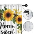 thumbnail image 4 of Blackout Kids Curtains,Home Sweet Home Sunflower Wreath Childrens Insulated Curtains Set Of 2,Bedroom Essentials,Toddler Room Decor 42x84in(106x213cm), 4 of 4