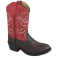 thumbnail image 1 of Bota vaquera para niños de color marrón oscuro / rojo Monterey para niños - Talla EE. UU.: 5 Smoky Mountain Boots 1757T-5R, 1 of 1