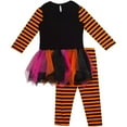 thumbnail image 2 of Emily Rose Girl's Applique Halloween Tutu Tunic & Legging Set (Cat Applique, 4T), 2 of 2