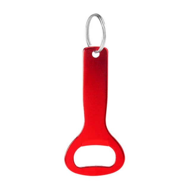 Llavero destapador promocional de aluminio-Lampung rojo 3.6 x 0.5 x 8.1