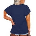 thumbnail image 4 of Anbech Heart Plus Size T-Shirts for Women Graphic Volleyball Heart Print Short Sleeves Tees Plus T-Shirt with Round Neck, 4 of 5
