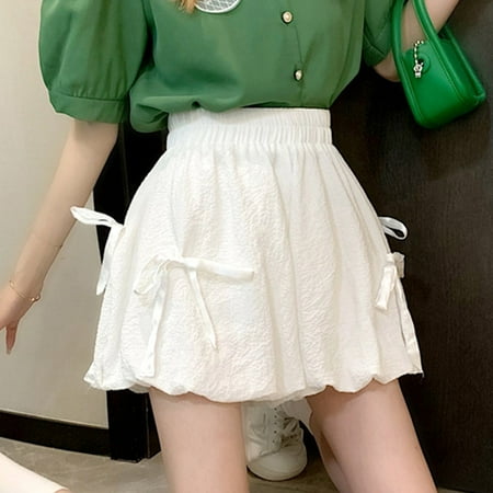 Women Casual Shorts Bow Tie Short Skirt Fashion Cute Bloomers