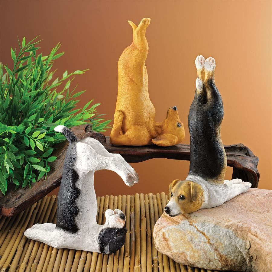 Design Toscano The Zen of Canine Yoga Dog Statues Set of Three