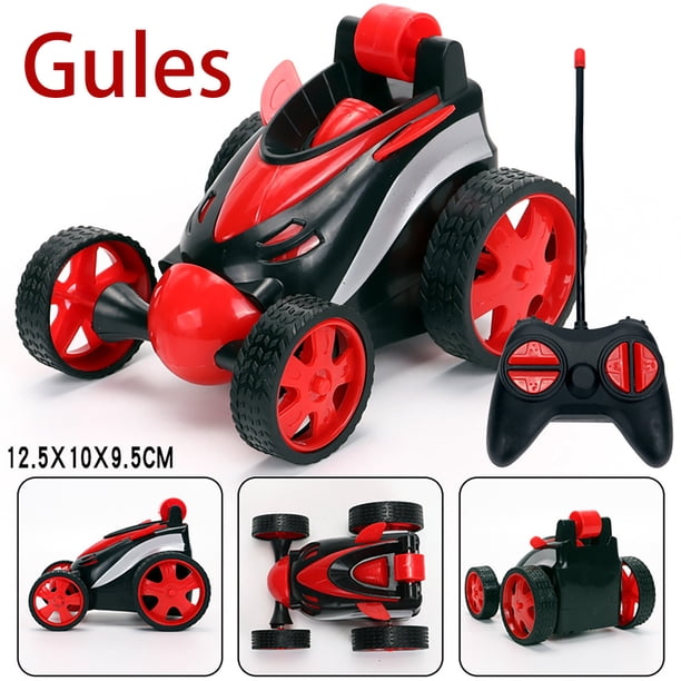 Juguetes de piscina, juguetes para bebés, juguetes para niños pequeños, camión volquete luminoso con control remoto, coche acrobático, juguete con ruedas, coche acrobático de doble cara, juego mental