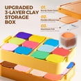 thumbnail image 2 of Kit de modelado Air Dry Clay Jar Melo, 24 colores con herramientas, 6-12 años, 2 of 8