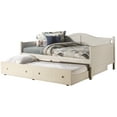 thumbnail image 2 of Hillsdale Staci Traditional Arched Wood Full Daybed with Trundle, Classic White, 2 of 8