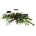 thumbnail image 6 of Northlight Real Touch™️ Jingle Bell and Pine Cones Christmas Pillar Candle Holder - 30", 6 of 9