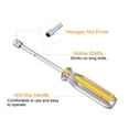 thumbnail image 4 of Uxcell Metric Nut Driver 7mm CR-V Non-Magnetic Tip Hollow Shafts Hex Socket Screwdriver with Anti-Slip Handle, 4 of 6