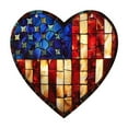 thumbnail image 2 of HomeDM 4th of July Patriotic Wreaths Welcome Sign, Independence Day Decorations Acrylic Hanging Sign for Front Door, Americana Memorial Porch Wall Window Farmhouse Party Home Decor, 2 of 7