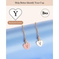 thumbnail image 3 of GHSDFBB Accessoires de Charme pour Tasse Stanley, 2 Pcs Nom ID Lettre Poignée Charme pour Stanley/Simple Gobelet Moderne, Forme de Cœur Initiales Identification Charmes, 3 of 7