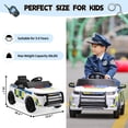 thumbnail image 6 of Jaxpety  Kids Ride On Police Car Power Wheels Electric Vehicle Toys with Remote Control  for Toddlers 3-6 Years, 6 of 6