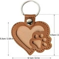 thumbnail image 4 of Leather Pet Memorial Keychain for Dogs & Cats, Personalized Pet Hair Keepsake Holder with Paw Shape Design, Memorial Gift for Pet Loss Remembrance, 4 of 9