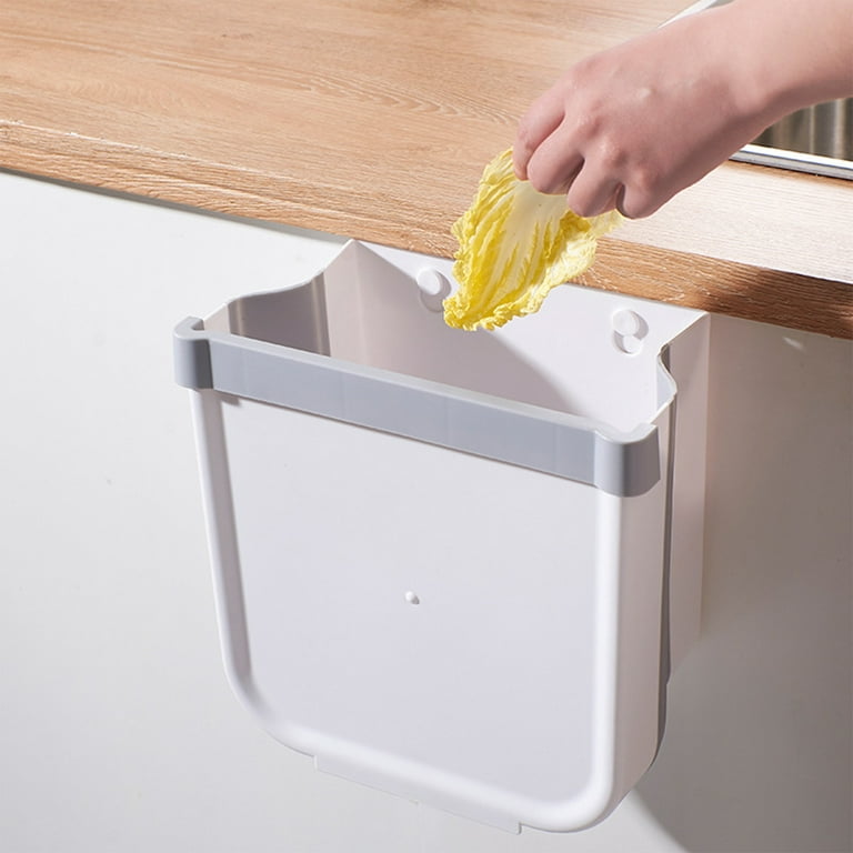 Viadha Hanging Kitchen Trash Can, Foldable Trash Can, Garbage Bin for  Cabinet, Car, Bedroom, Bathroom 